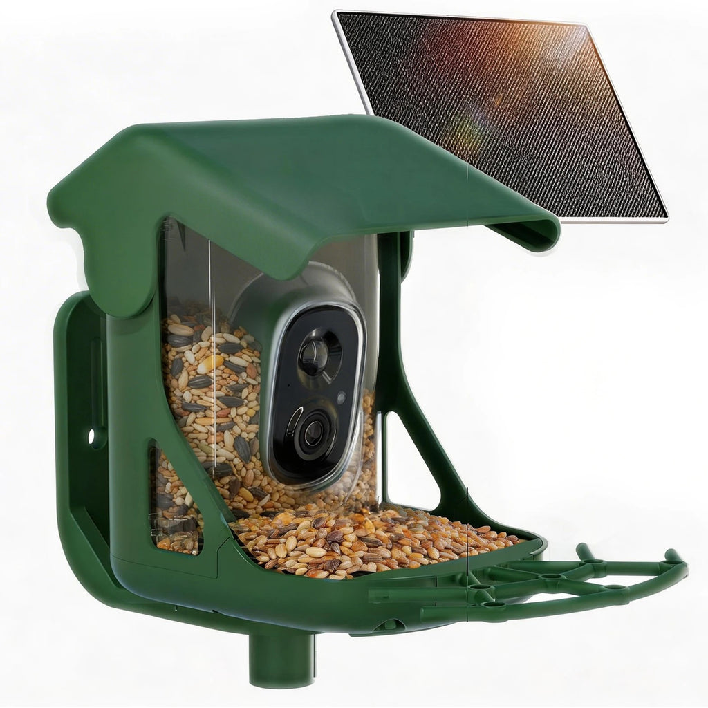Bird Feeder Camera, Solar Powered Smart Bird Feeder with 2.5K 4MP Camera, AI Bird Species Identifica #g01_S0