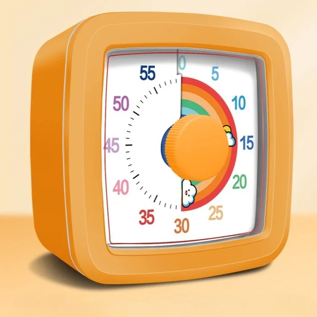 Visual Timer for Kids - Silent 60 Minute Rainbow Countdown Timer for Homework, Classroom & Daily Rou #g03_S1