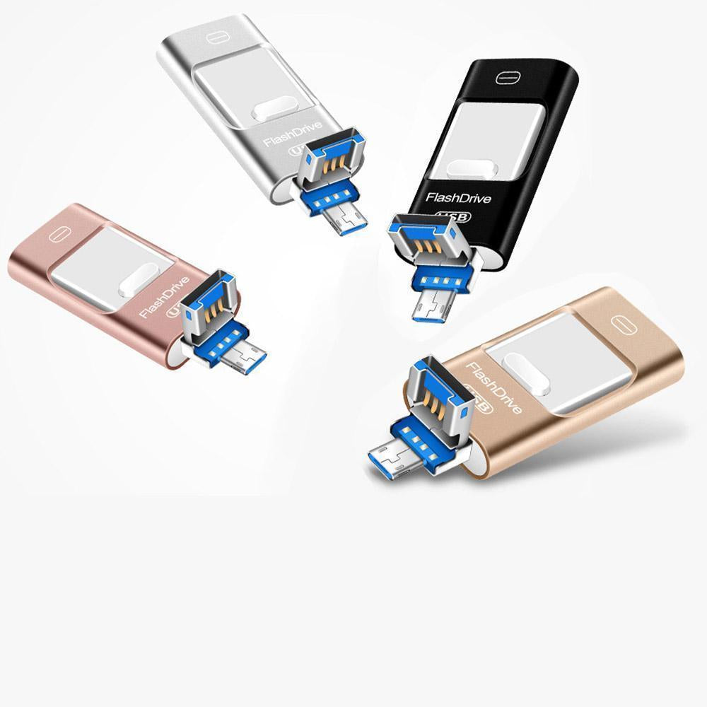 Portable USB Flash Drive for iPhone, iPad & Android