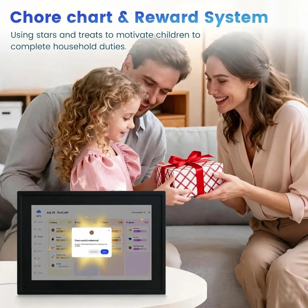 Electronic Calendar 10.1 Inch Touch Screen & Digital Photo Frame with Voice Playback, Auto-Rotate, C #d09_S8