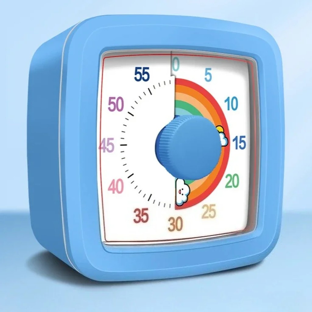 Visual Timer for Kids - Silent 60 Minute Rainbow Countdown Timer for Homework, Classroom & Daily Rou #g04_S9