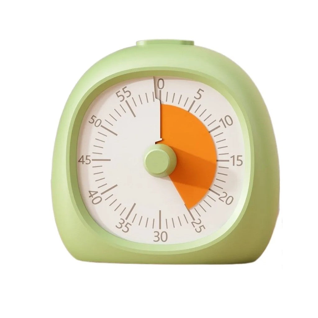 60 Minute Timer Visual Countdown Clock - Silent No-Ticking Study Timer for Kids, Classroom, Homework #s_S18a