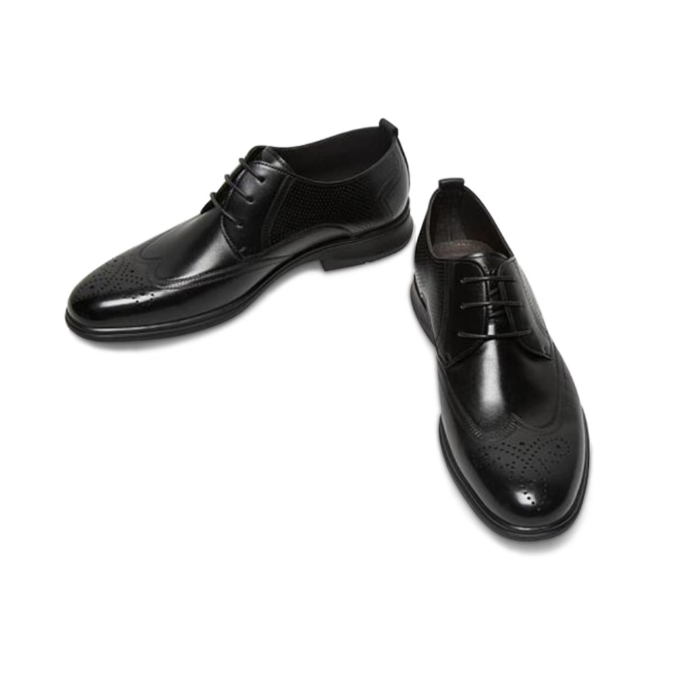 Men’s Vintage Wingtip Leather Dress Shoes