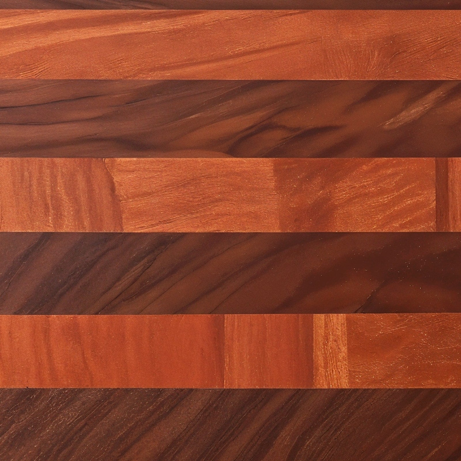 Shopaverly Padauk Deluxe Butcher Block — extreme macro close-up of the wood-grain surface
