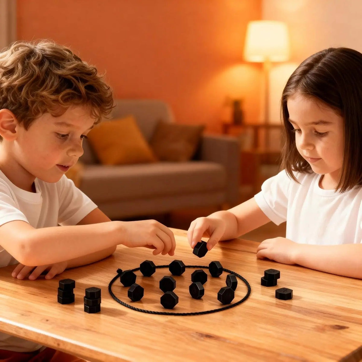 Magnetic Chess Game - Magnetic Stones Strategy Board Game for Family, Kids and Adults, 20 Stones wit #d03