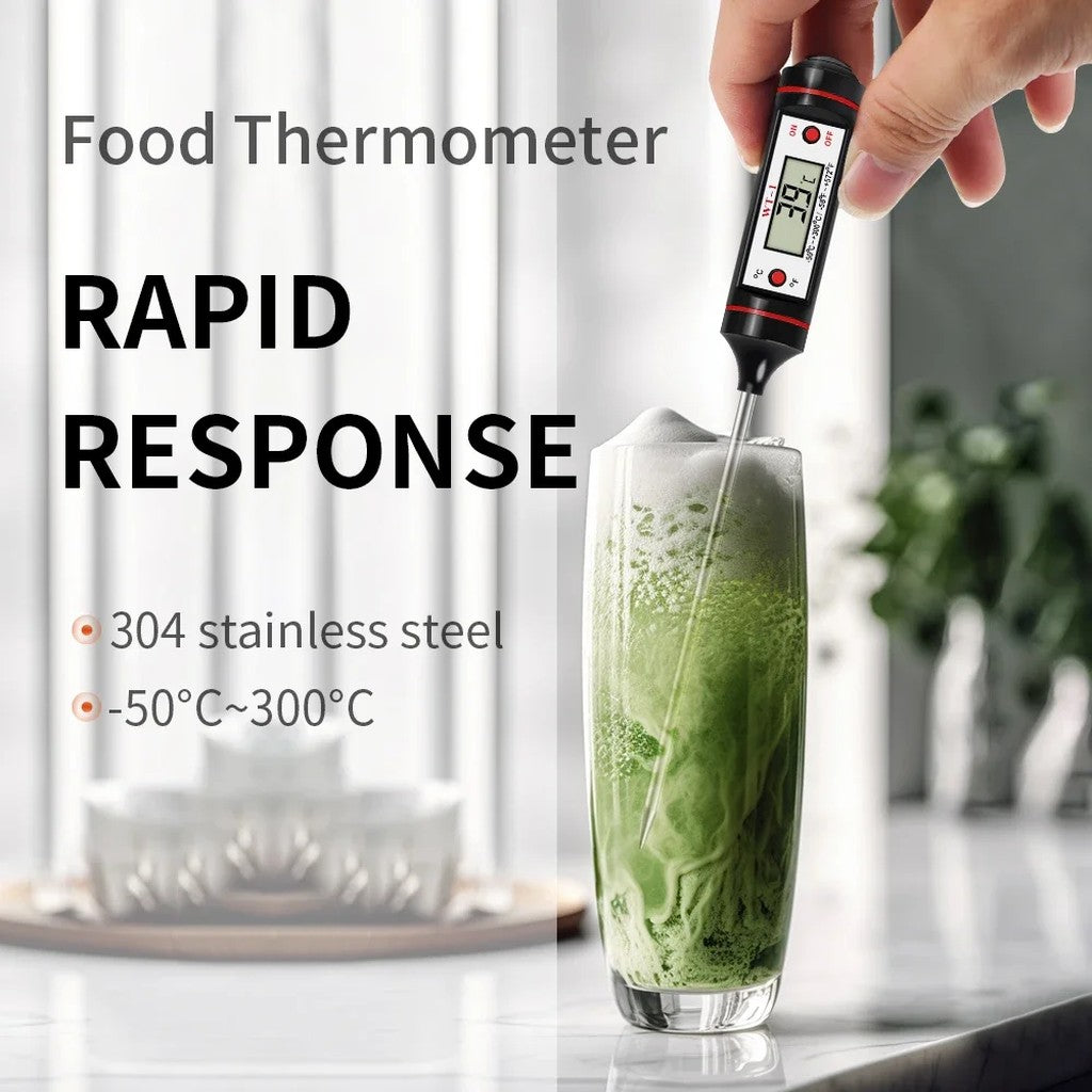 Instant Read Thermometer for Food and Liquids - Digital Probe Thermometer -58°F to 572°F with Large  #d07