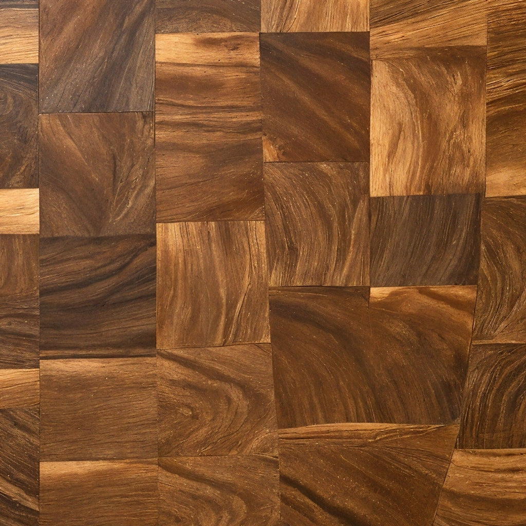 Shopaverly Walnut Premium Butcher Block — extreme macro close-up of the end-grain surface detail