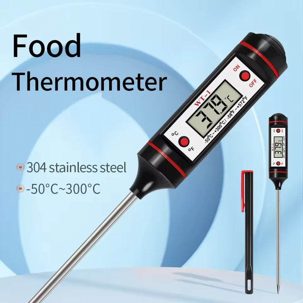 Instant Read Thermometer for Food and Liquids - Digital Probe Thermometer -58°F to 572°F with Large  #g01