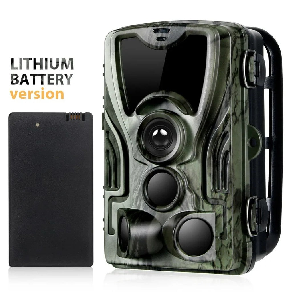 Trail Camera 1080P with Night Vision, 5000mAh Rechargeable Lithium Battery, 0.3s Trigger, 120° Detec #g02