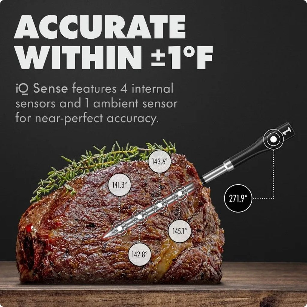 Smart Meat Thermometer with 3 Ultra-Thin Probes, WiFi Unlimited Range, 5 Sensors per Probe, Heat Res #g02