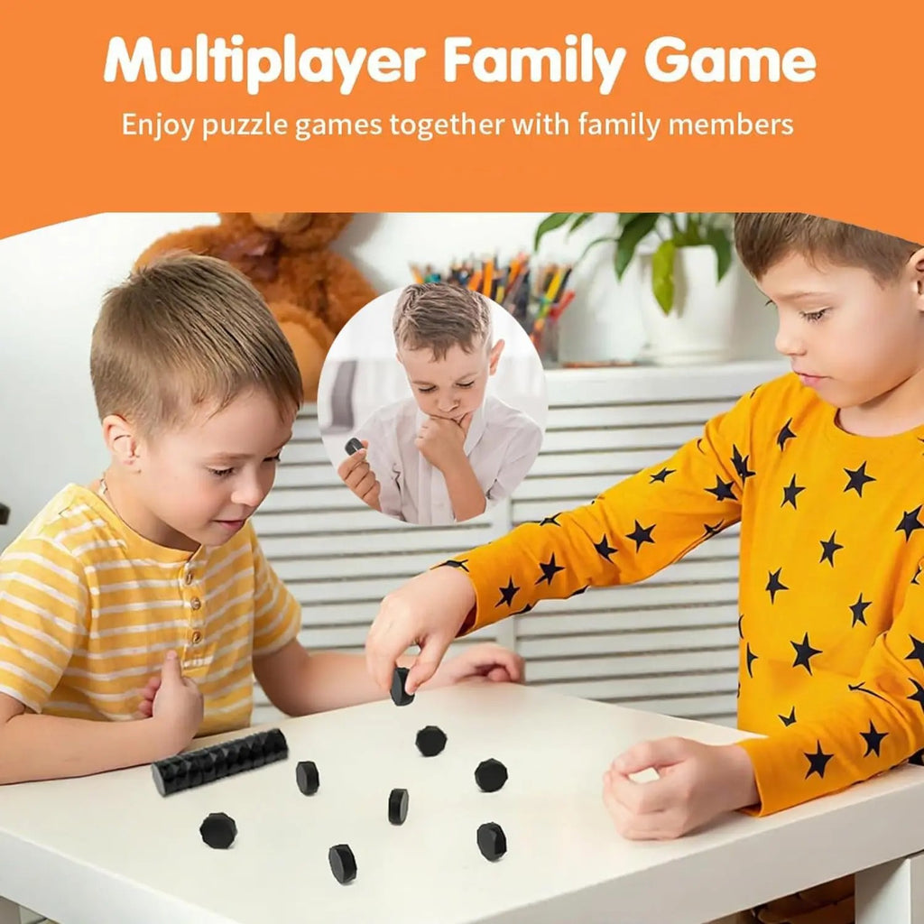 Magnetic Chess Game - Magnetic Stones Strategy Board Game for Family, Kids and Adults, 20 Stones wit #g05