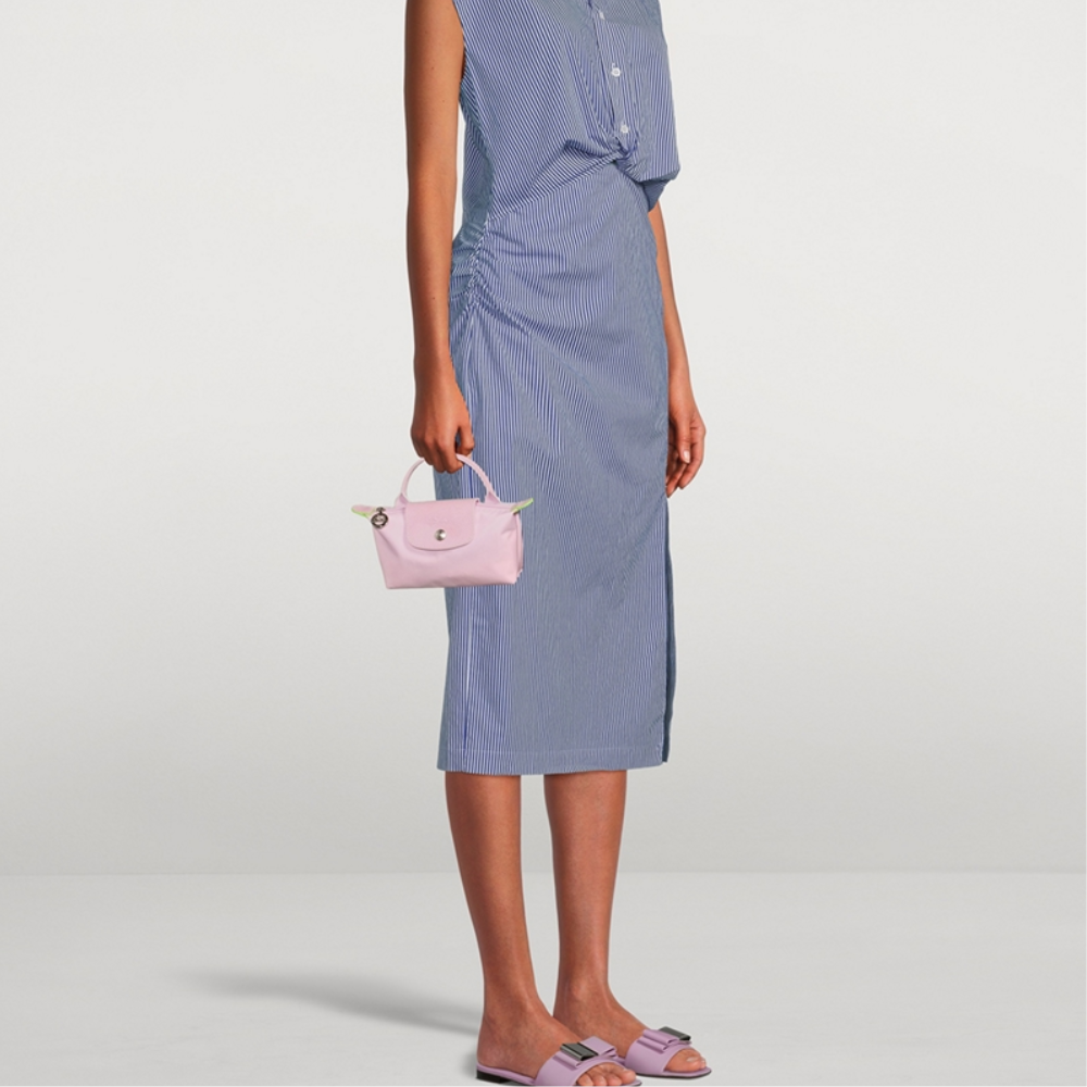Longchamp Élan Mini Bag lifestyle shot showing compact yet spacious design.