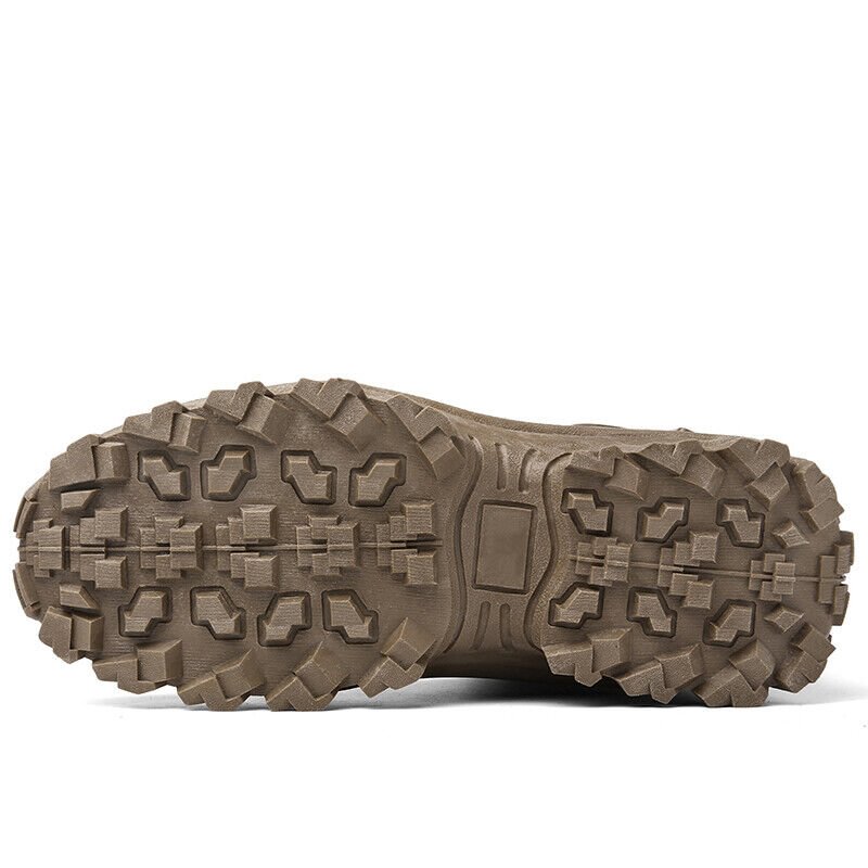Military boots in brown color option for outdoor and tactical use