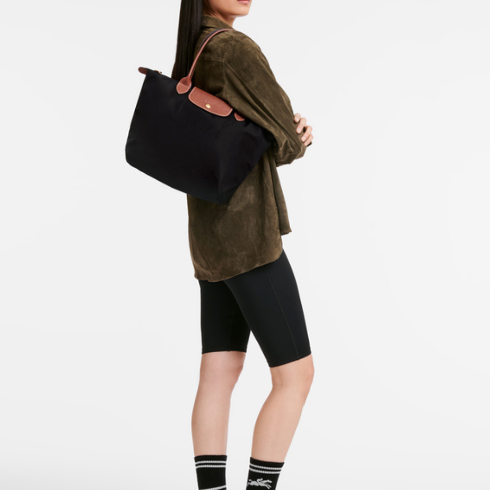 Longchanp Le Pliage bag showing spacious interior compartments and organization.