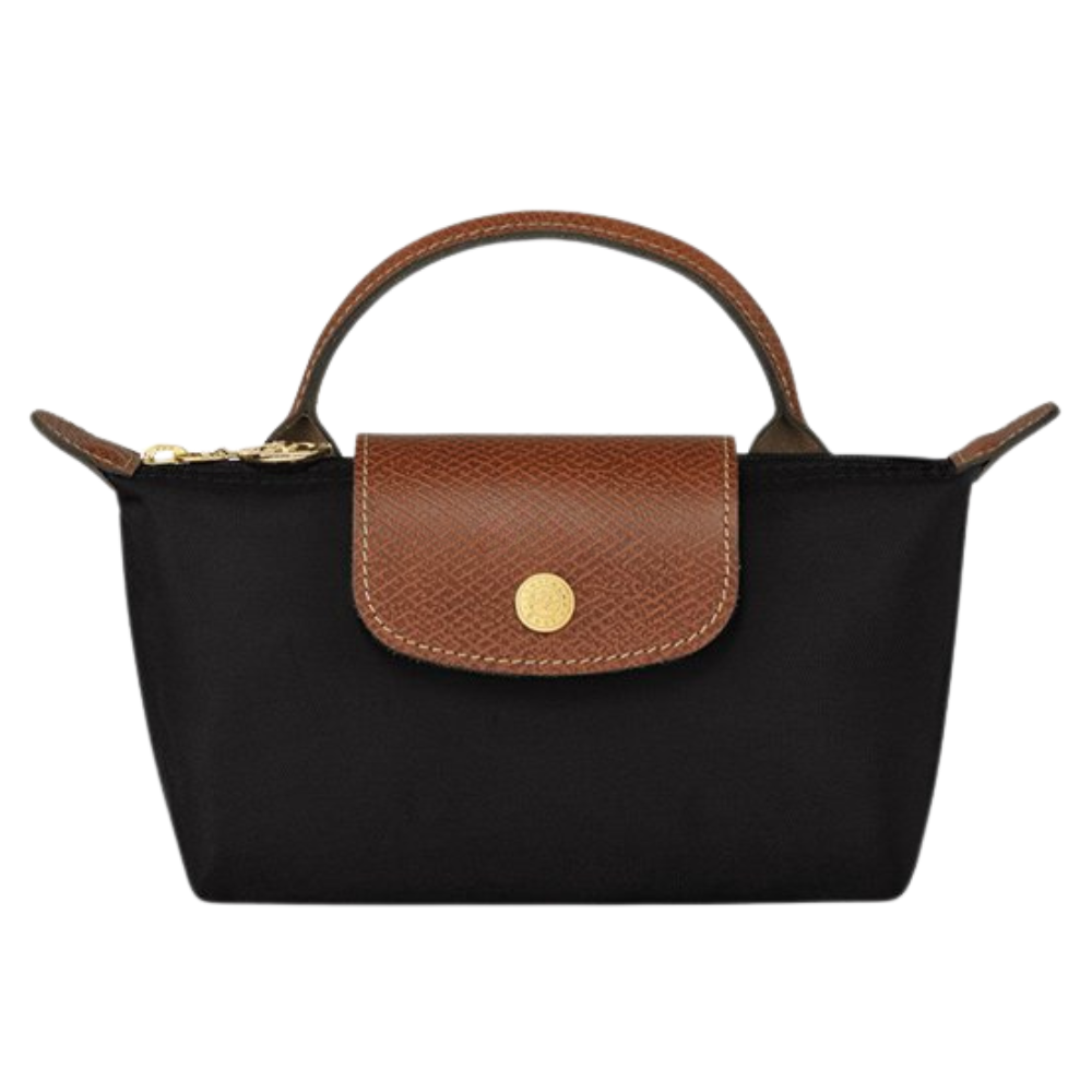 Longchamp Élan Mini Bag with Russian leather trims and gold-tone hardware detail.