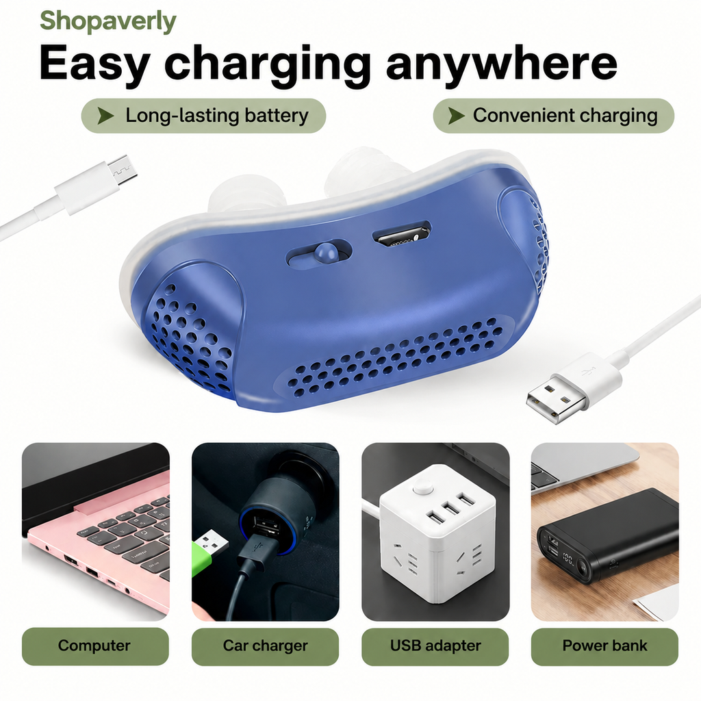 Compact travel-friendly micro CPAP device next to storage case showing portability