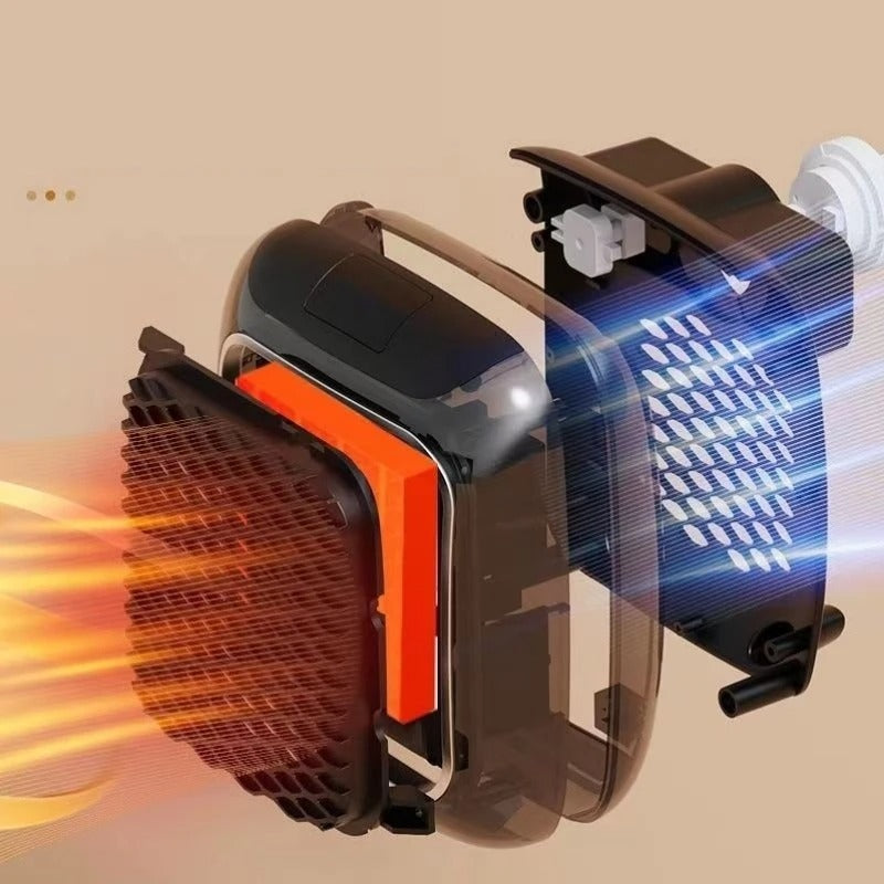 Shopaverly portable heater available in gray, green and blue color options