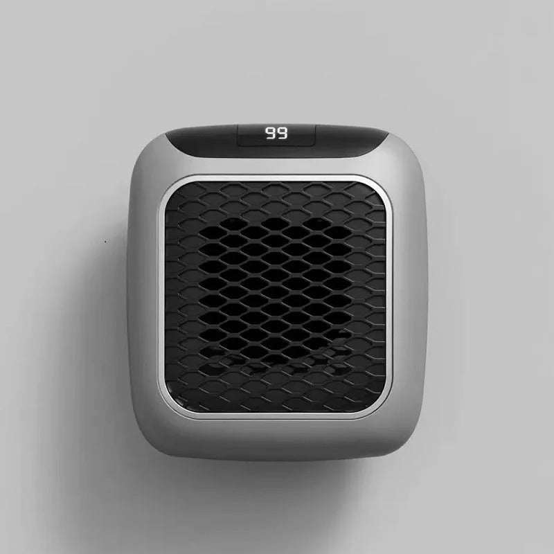 Shopaverly 800W heater showing cool-touch body and safety features