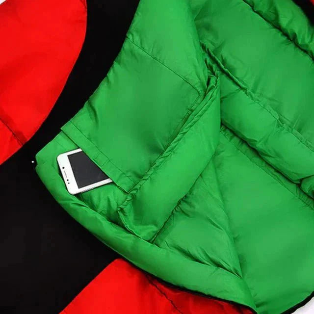 Extreme cold sleeping bag -15°C laid flat showing full mummy shape design and ergonomic contours