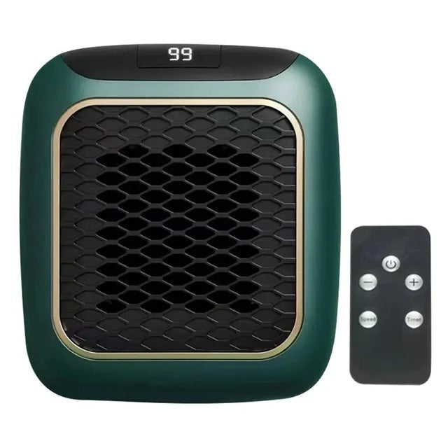 Shopaverly compact heater plugged directly into wall outlet saving space