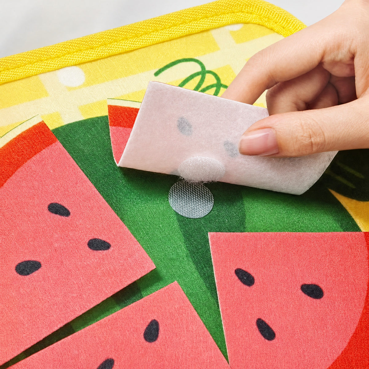 Quiet Book for Toddlers - Felt Busy Book with Farm Animals or Fruits & Vegetables Pages, Lacing, Fla #k_g