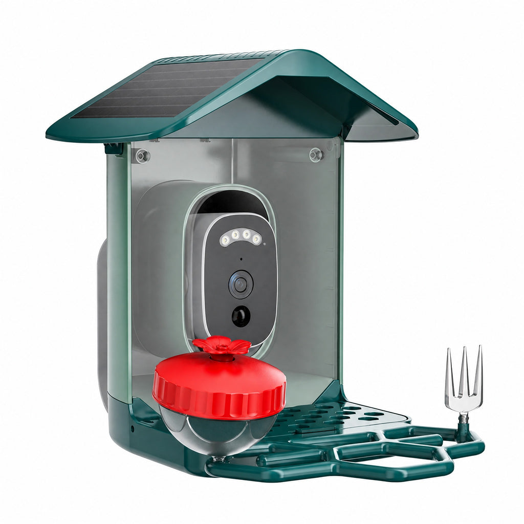 Bird Feeder Camera, Solar Smart Bird Feeder with 5MP or 3MP WiFi Camera, AI Bird Recognition, Color  #k_s