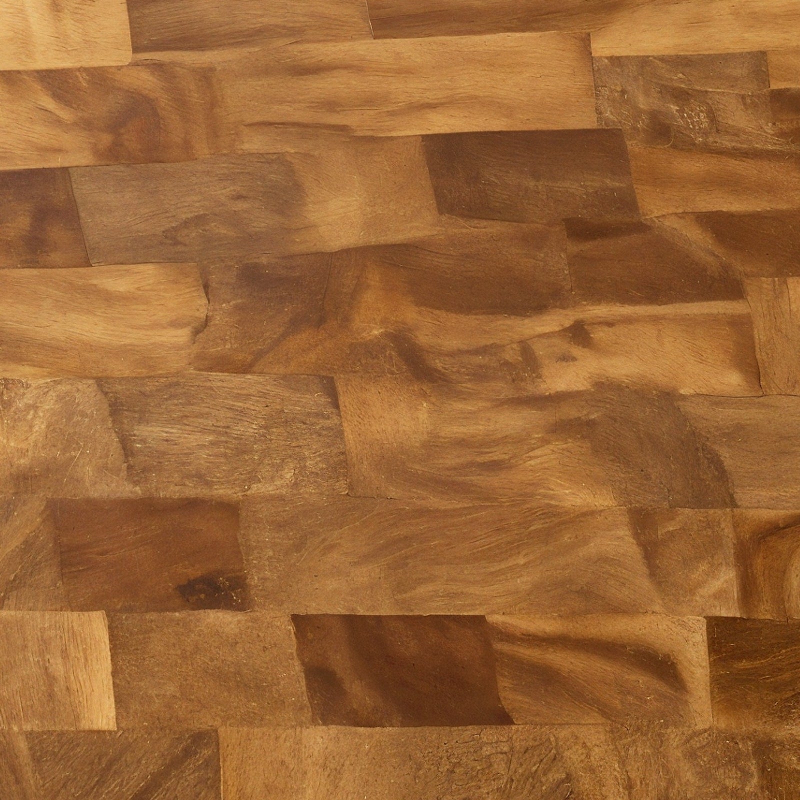Shopaverly Acacia Rectangular Butcher Block — extreme macro close-up of end-grain surface showing wood texture detail