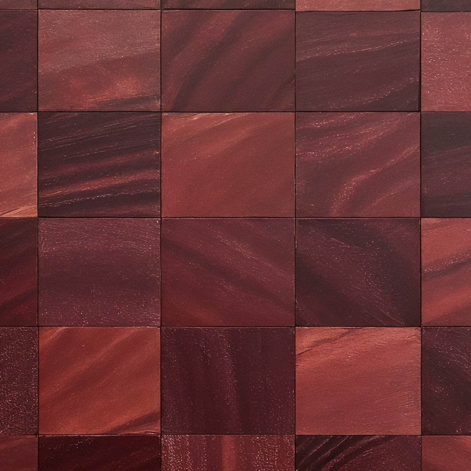 Shopaverly Purpleheart Medium Butcher Block — extreme macro close-up of the end-grain surface showing wood grain texture
