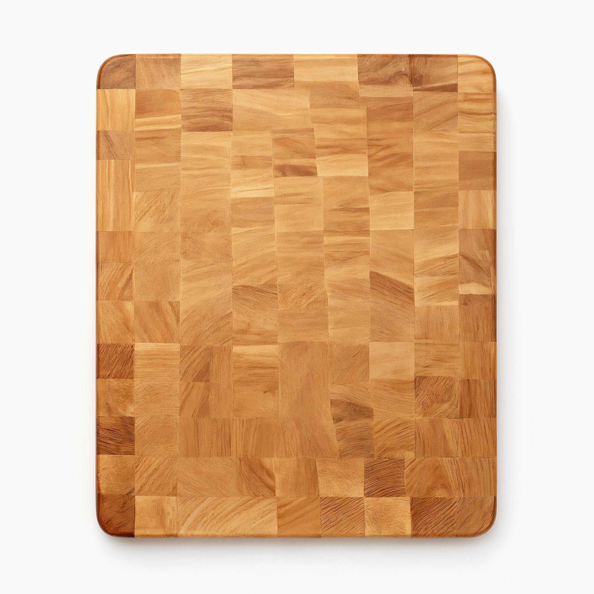 Shopaverly Sycamore Deluxe Butcher Block — strict top-down view showing the entire flat top face and wood grain pattern