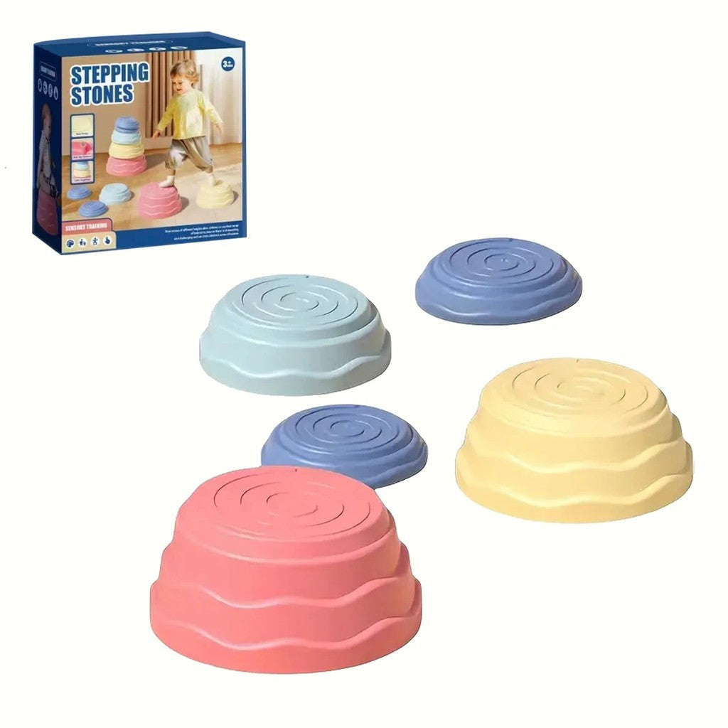 Stepping Stones for Kids - Stackable Balance Stepping Stones & Tactile Balance Path Sets, Non-Slip,  #s_S