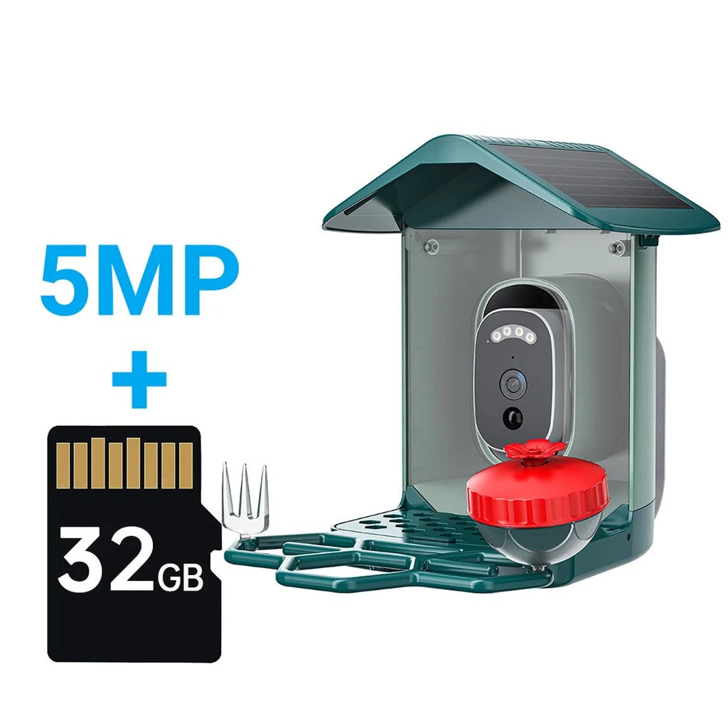 Bird Feeder Camera, Solar Smart Bird Feeder with 5MP or 3MP WiFi Camera, AI Bird Recognition, Color  #s_S