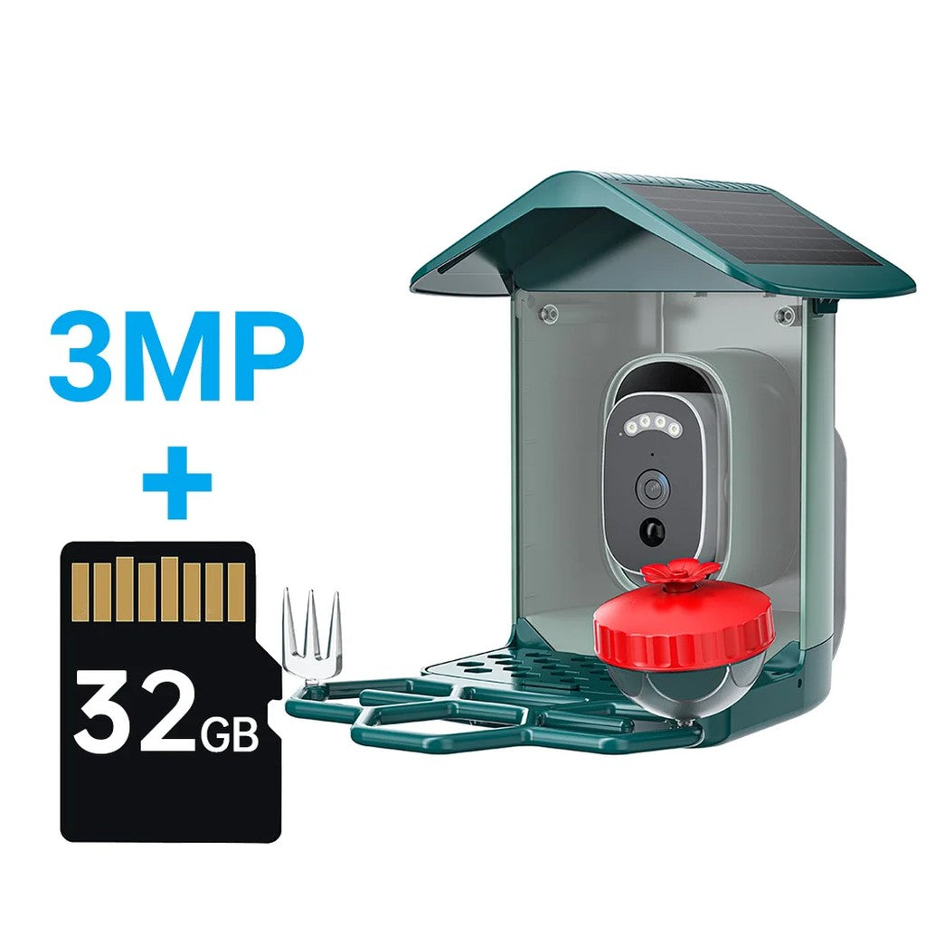 Bird Feeder Camera, Solar Smart Bird Feeder with 5MP or 3MP WiFi Camera, AI Bird Recognition, Color  #s_S