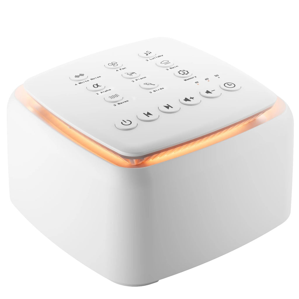 White Noise Machine for Sleeping - Portable Rechargeable Sound Machine with 30 Soothing Sounds, Warm #s_S