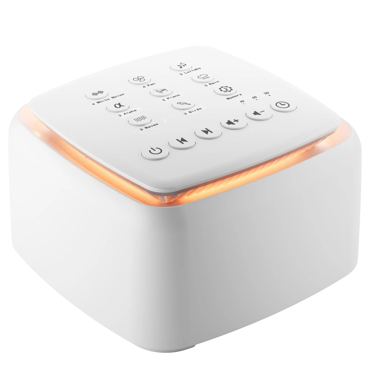 White Noise Machine for Sleeping - Portable Rechargeable Sound Machine with 30 Soothing Sounds, Warm #s_S