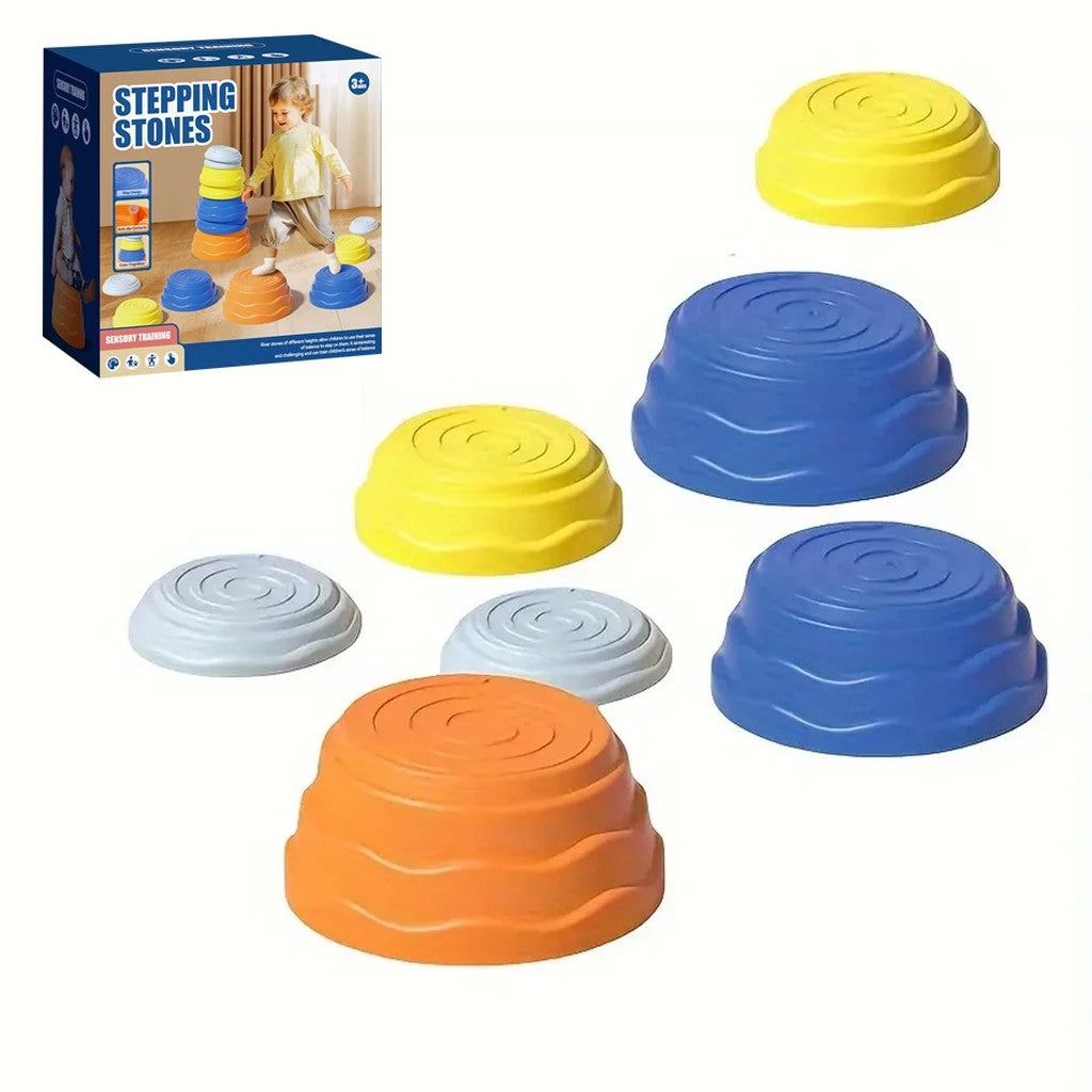 Stepping Stones for Kids - Stackable Balance Stepping Stones & Tactile Balance Path Sets, Non-Slip,  #s_S