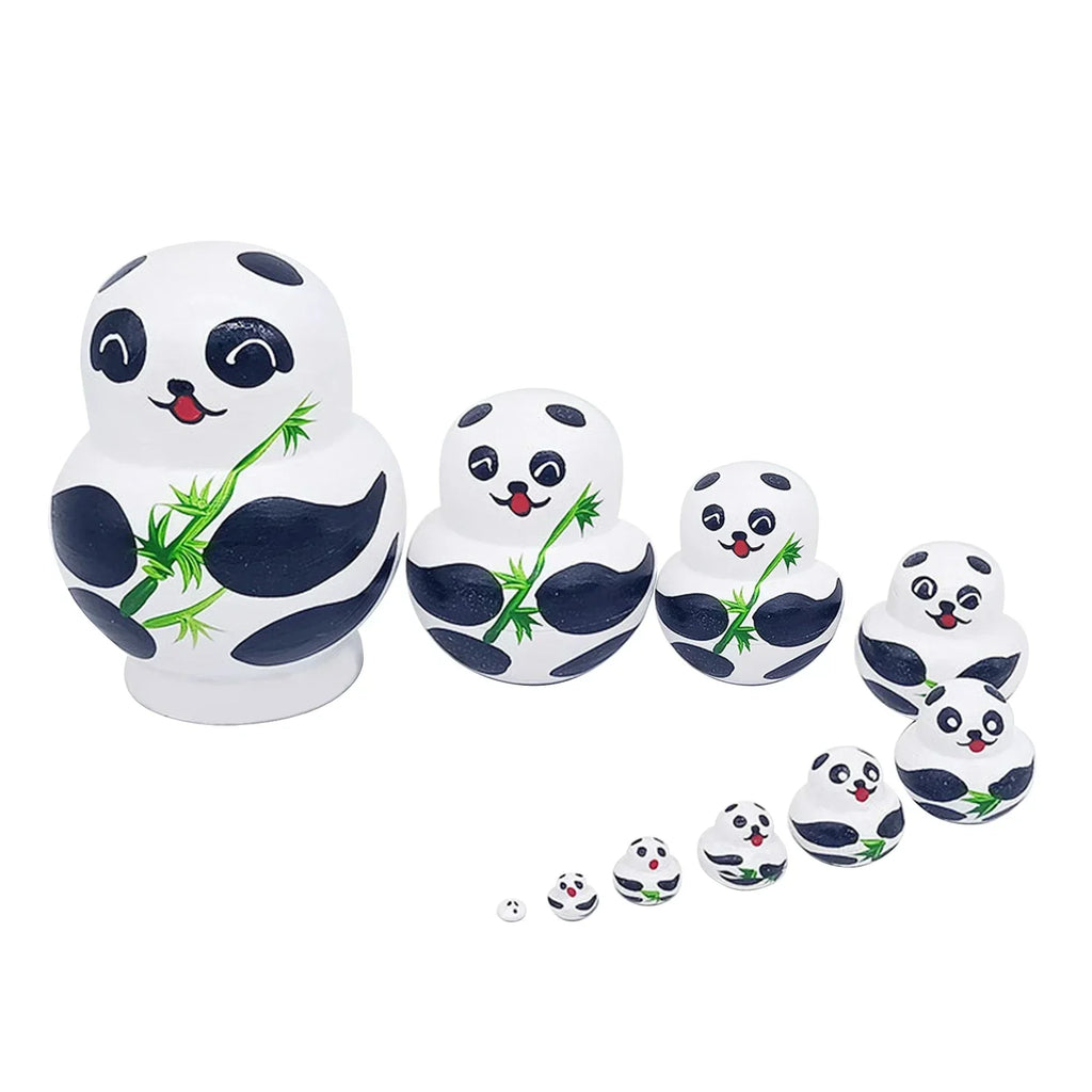 10-Piece Wooden Russian Matryoshka Nesting Doll Set
