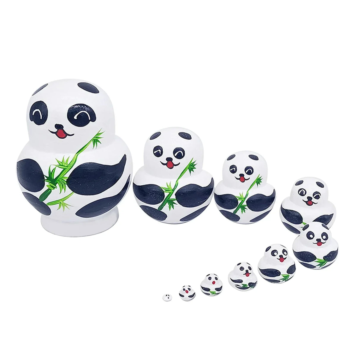 10-Piece Wooden Russian Matryoshka Nesting Doll Set