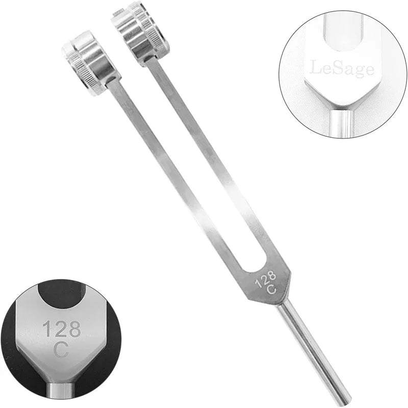 128 Hz Tuning Fork Set for Sound Therapy & Chakra Healing