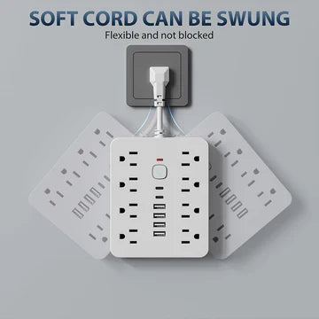 14-in-1 Power Strip with Surge Protection
