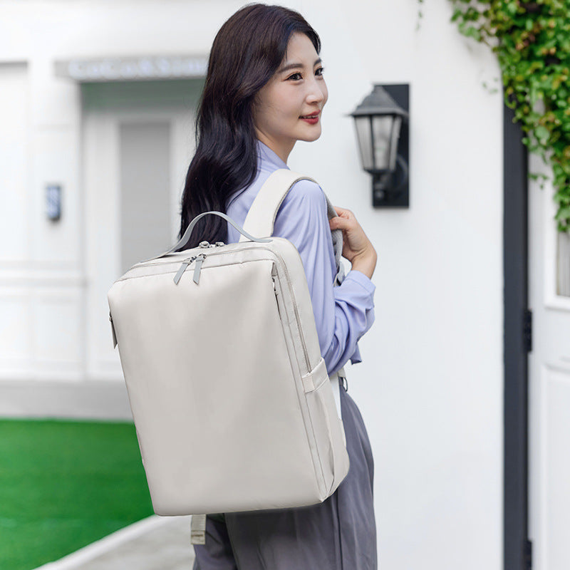 15.6" Laptop Backpack with Air Cushion Shoulder Straps – Padded Nylon
