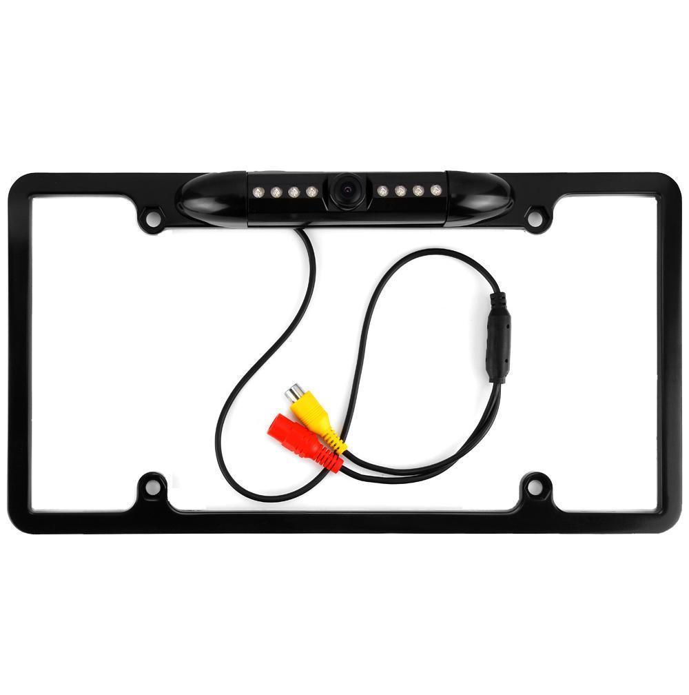 170° Wide Angle Backup Camera License Plate Frame