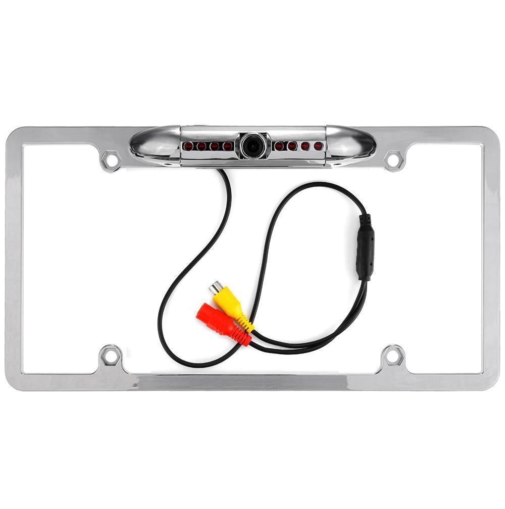 170° Wide Angle Backup Camera License Plate Frame