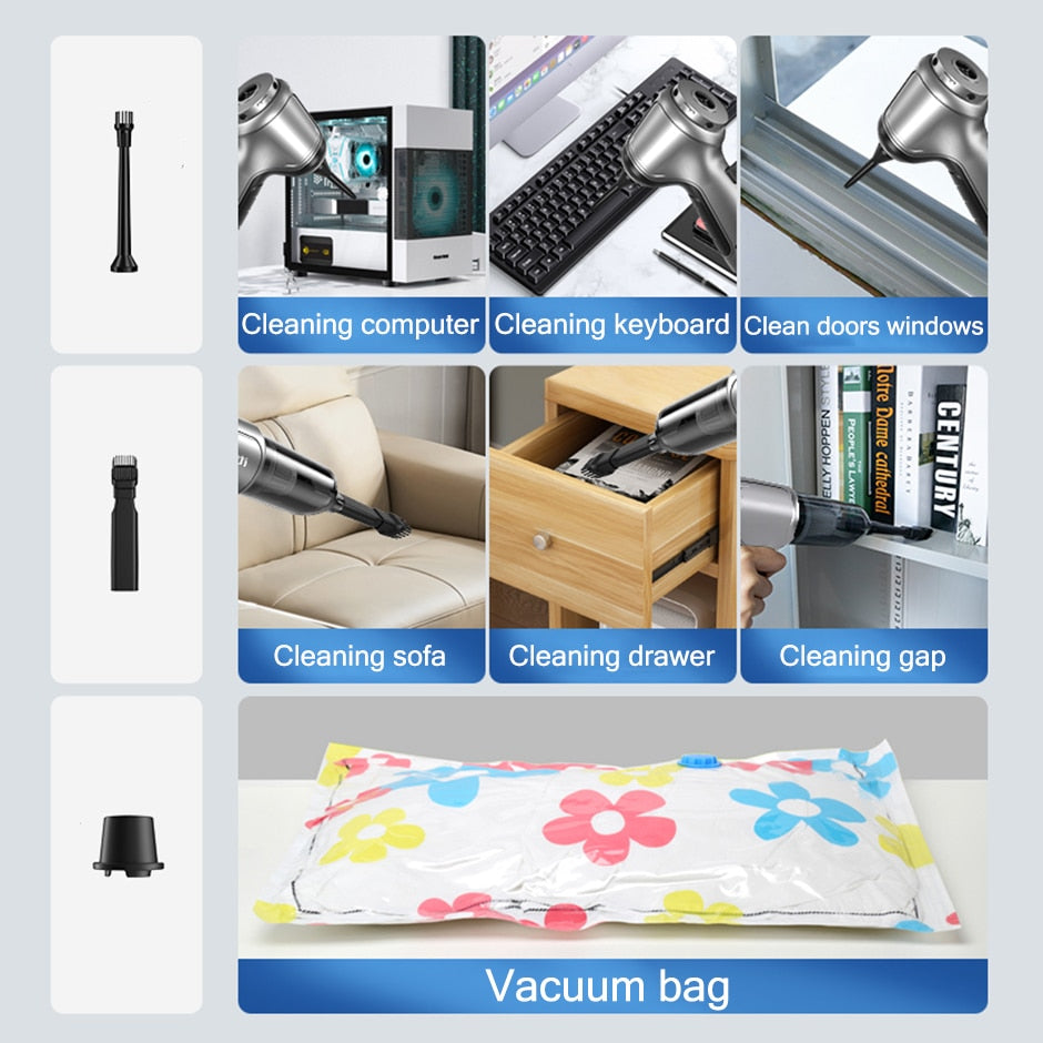 2-in-1 Cordless Handheld Vacuum and Blower