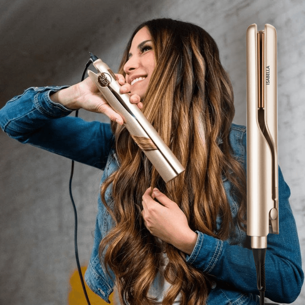 2-in-1 Hair Styler for Curling and Straightening