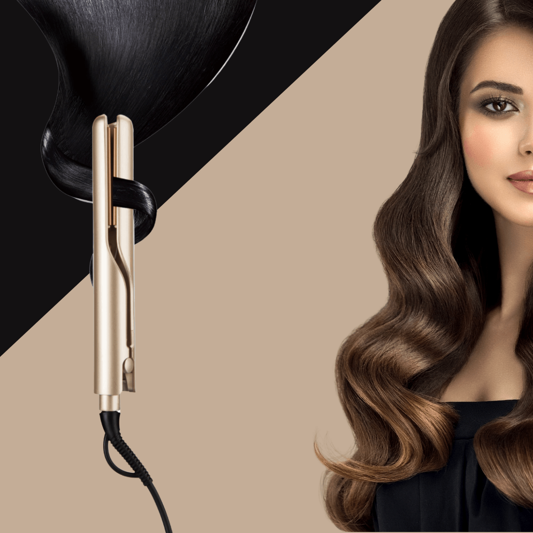 2-in-1 Hair Styler for Curling and Straightening