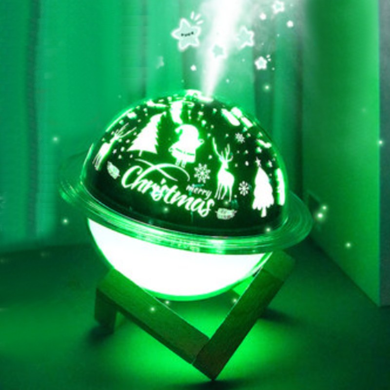 2-in-1 Projection Lamp & Humidifier with Color-Changing Light & Dual Spray Modes