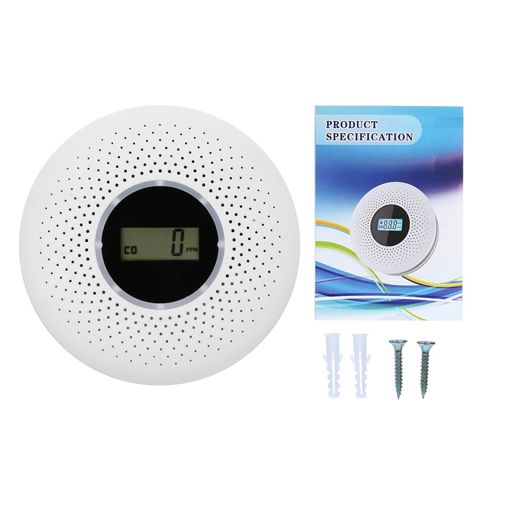 2-in-1 Smoke and Carbon Monoxide Detector with Long-Life Battery