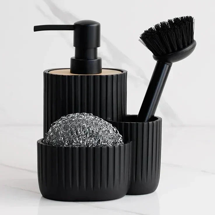 2-in-1 Soap Dispenser with Built-In Sponge Holder