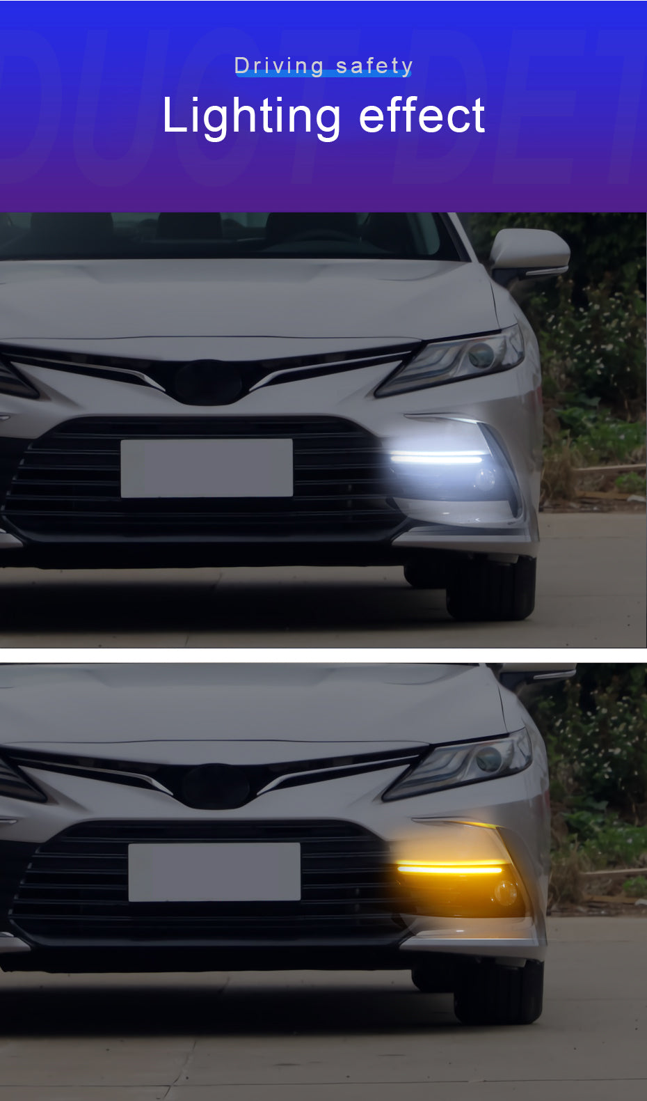 2-Pack Waterproof Car Turn Signal LED Light Strips