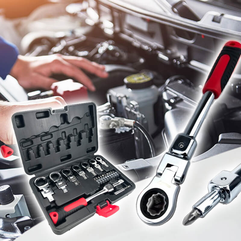 20-Piece Ratchet Wrench Set with Storage Case